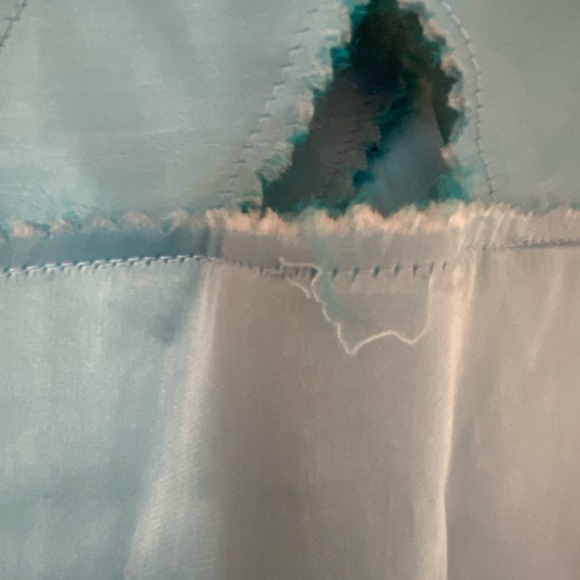 Rodarte | Delicate Blue Silk | Floaty Slip Dress | Neck Detail | UK 8-10 - Picture 6 of 12